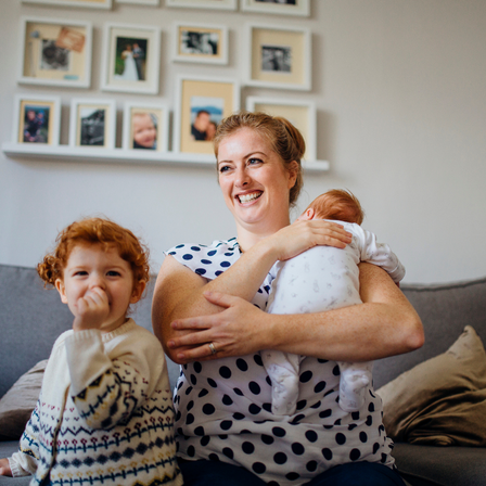 Happy Red Haired Family