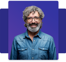 Senior Adult Male Wearing Denim Shirt