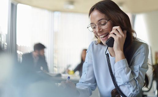 Friendly Staff On The Telephone