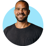 Smiling Man Confident Blue