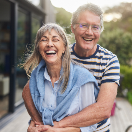 Older Couple Hugging