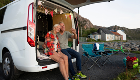 Older Couple Campervan Holiday 