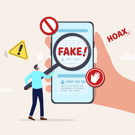 Illustration of a financial scam