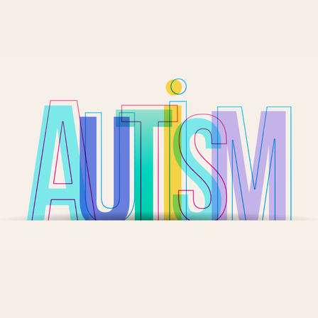 text graphic Autism