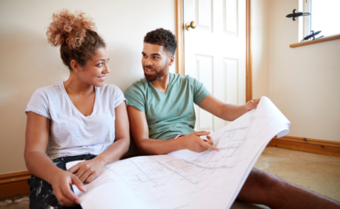 Couple In New Build Home Landscape