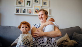 Happy Red Haired Family