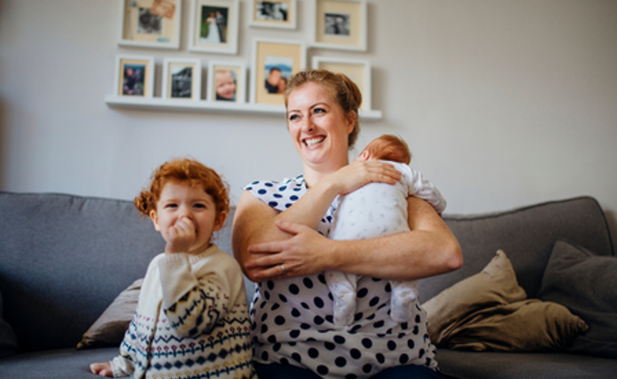 Happy Red Haired Family