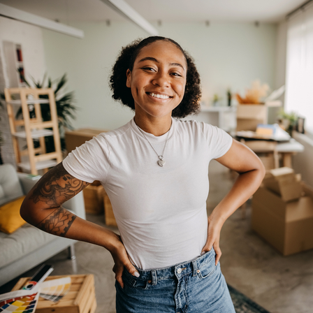 Young Girl Moved House