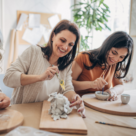 Women Doing Pottery Together