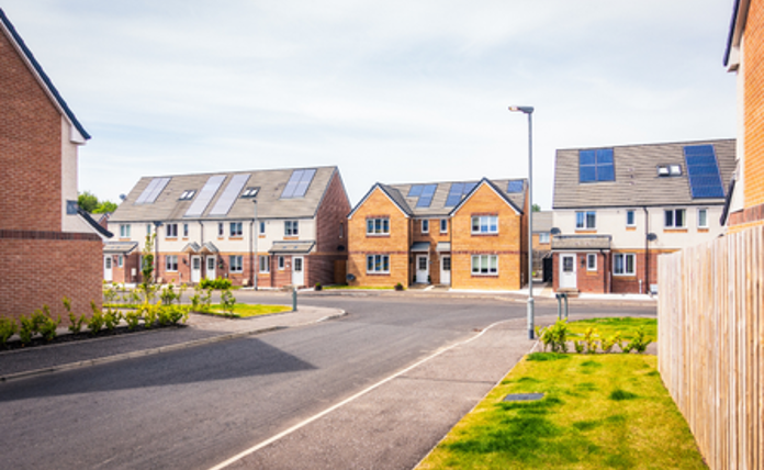 New build houses in the UK