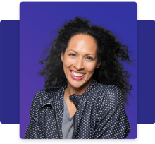 Smiling Mature Lady With Curly Hair