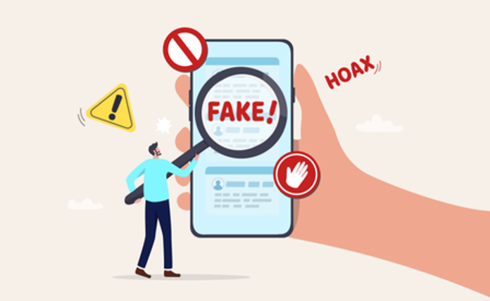 Illustration of a financial scam